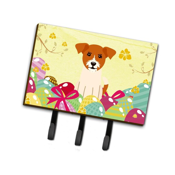 Carolines Treasures Easter Eggs Jack Russell Terrier Leash or Key Holder BB6108TH68 - main